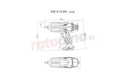 Llave De Impacto Metabo SSW 18 LTX 600 » Rotopino.es -Taller de herramientas llave de impacto metabo ssw 18 ltx 600 56801