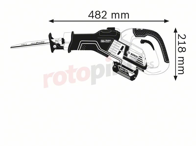 Sierra Sable Bosch GSA 18V-32 » Rotopino.es 4 Sierra Sable Bosch GSA 18V-32 » Rotopino.es - Imagen 2